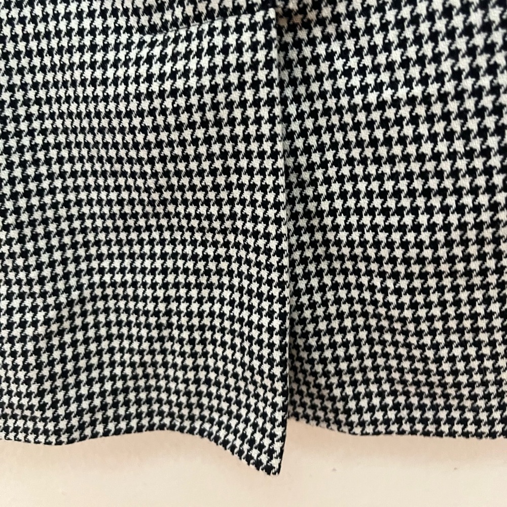 Vintage wool houndstooth pencil skirt - Picture 7 of 9